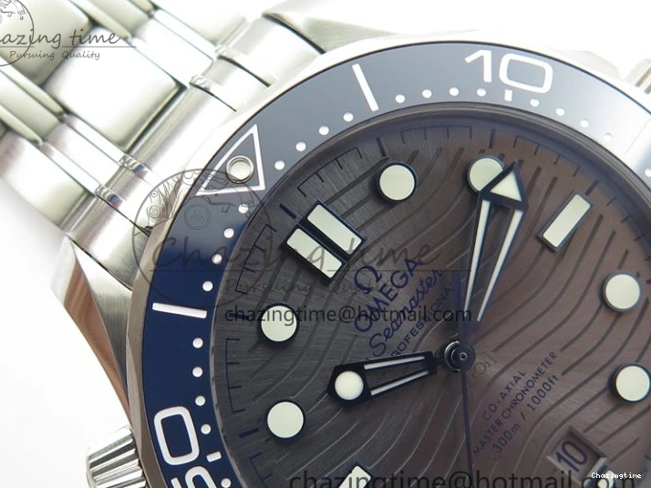 1225 Seamaster Diver 300M ORF 1:1 Best Edition Blue Ceramic Gray Dial on SS Bracelet A HighQuality 7867